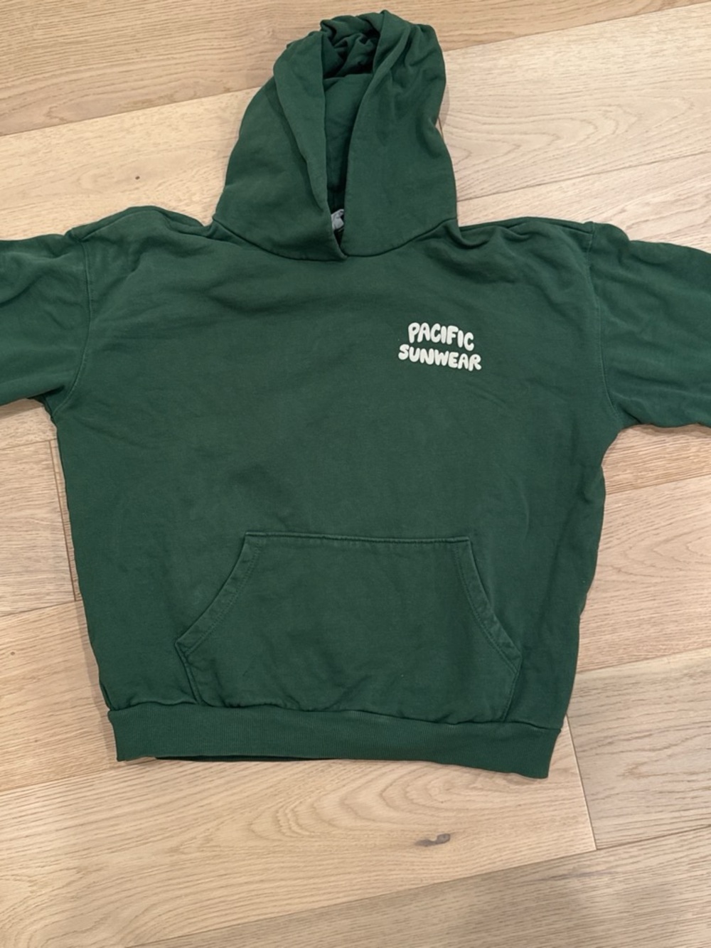 Pacific Sunwear Forest Green Hooded Pullover